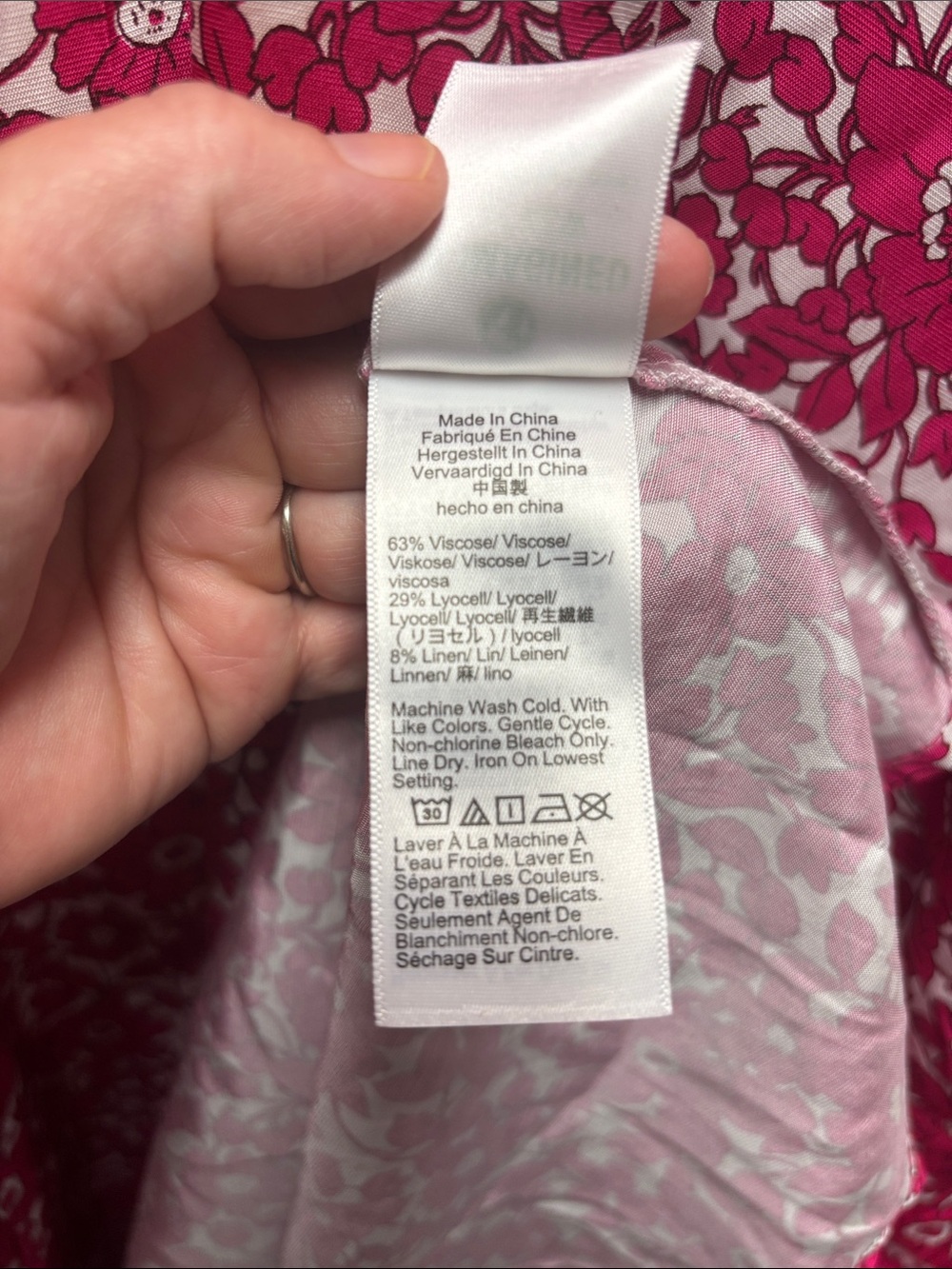 J.Crew Collection Bright Pink Floral Puff Sleeve Maxi Dress NWT Size 22W - Picture 11 of 13